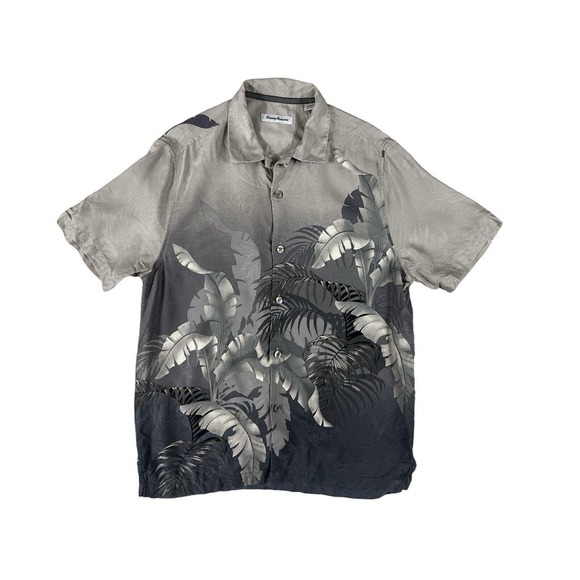 Tommy Bahama Men‎ Short Sleeve Button Up Floral Hawaiian Shirt Sz M - Picture 1 of 7